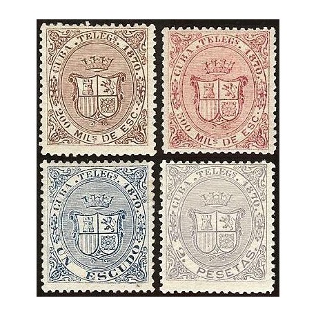 1870 ED. Cuba Telégrafos 07/10 *