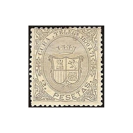 1870 ED. Cuba Telégrafos 13 *