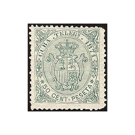 1871 ED. Cuba Telégrafos 15 *