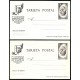 1960 ED. 88M/89M * Tarjetas Entero Postales