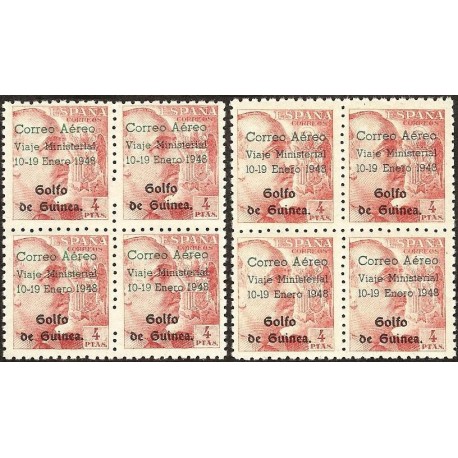 1948 ED. Guinea 272/272A ** [x4]