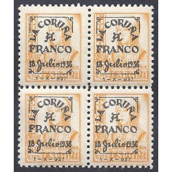 1937 ED. ELP La Coruña 01/09 */(*) [x4]