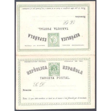 1874 ED. 6e * Tarjetas Entero Postales