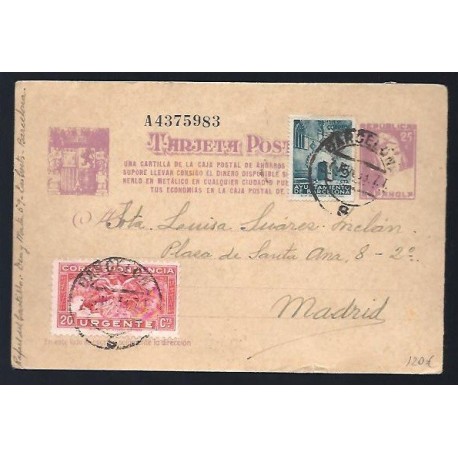 1937 ED. Tarjetas Entero Postales 78n us 