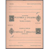 1903 ED. Tarjetas Entero Postales 44 **