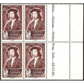 1952 ED. Guinea 317 ** [x4]