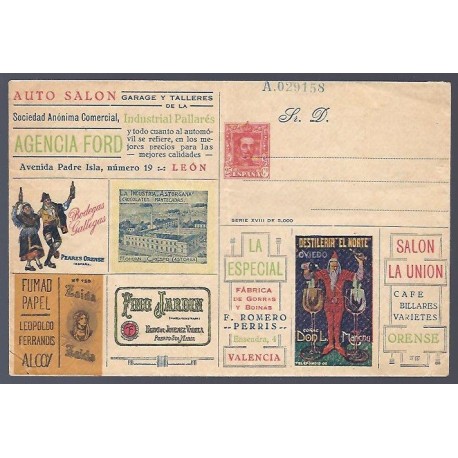 1925-1931 ED. 45A * Enteros Postales Privados