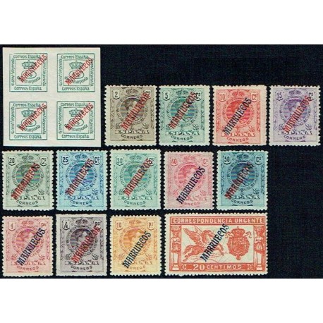 1914 ED. Marruecos 29/42 *
