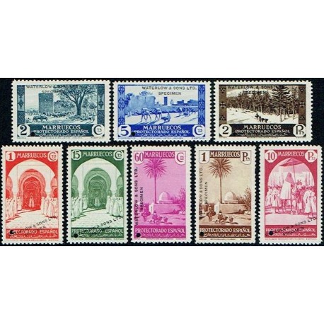 1935 ED. Marruecos 148Ma/151Ma, 157Ma/160Ma **
