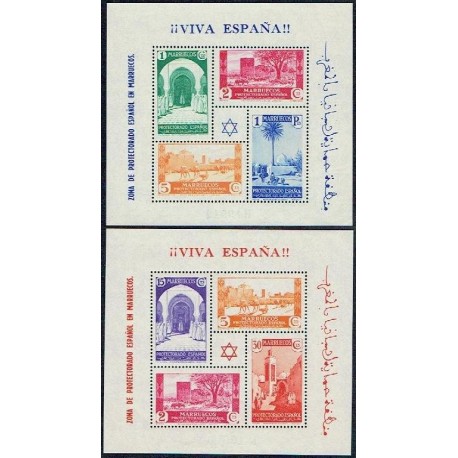 1937 ED. Marruecos 167/168 **