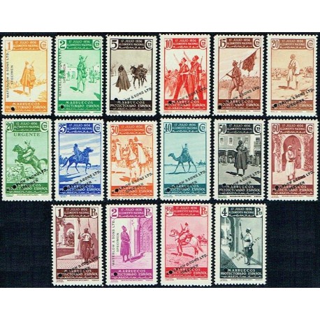 1937 ED. Marruecos 169M/185M **