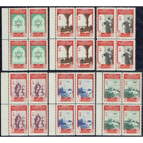 1948 ED. Marruecos 291/296 ** [x4]
