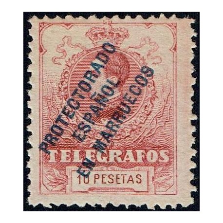 1916 ED. Marruecos Telégrafos 8N **