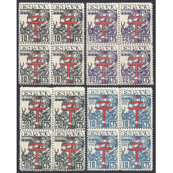 1941-1949 ED. 948/51, 1008/10, 1017/9, 1040/3, 1066/9 ** [x4]