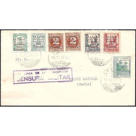 1937 ED. ELP La Línea de la Concepción 31/32, 33hphi, 34/35 us