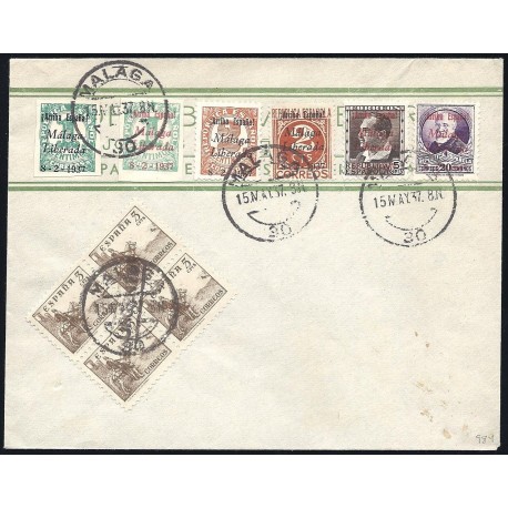 1937 ED. ELP Málaga 02/03, 06, 08/09, 15, 50a us