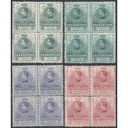 1912 ED. Telégrafos 47/54 ** [x4]
