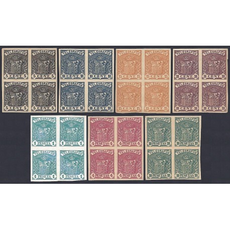 1901 ED. Telégrafos 31s/38s * [x4]