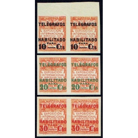 1929 ED. Barcelona - Telégrafos 01s/03s ** [x2]
