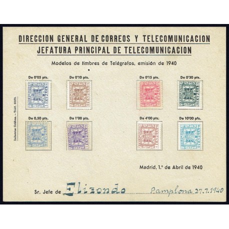 1940 ED. Telégrafos 76/84 us