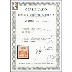 1937 ED. Asturias 01s/07s */(*)