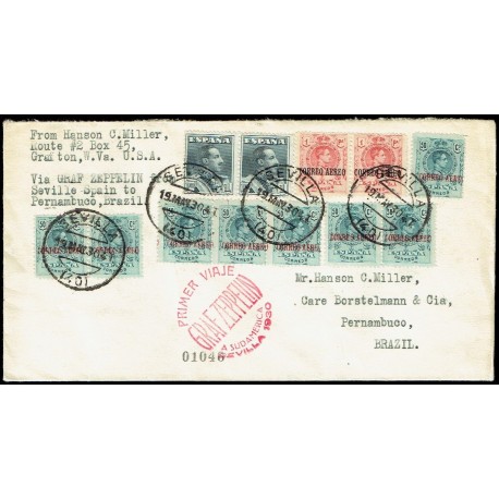 Graf Zeppelin A Brasil ED. 295 [x8], 296 [x2], 321 [x2]