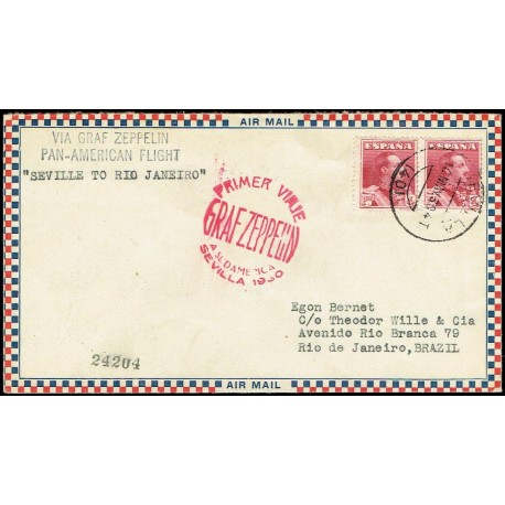 Graf Zeppelin A Brasil ED. 322 [x2]