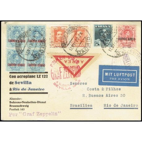 Graf Zeppelin A Brasil ED. 294 [x4], 296, 320 [x2], 321