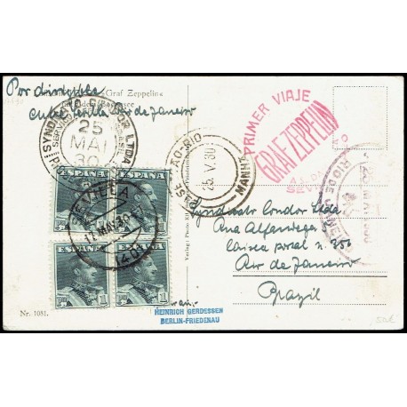 Graf Zeppelin A Brasil ED. 321 [x4]