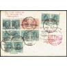 Graf Zeppelin A Brasil y reexpedido a Argentina ED. 295 [x8], 296 [x2], 321 [x2]