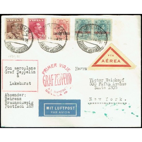 Graf Zeppelin A Estados Unidos ED. 295 [x2], 296, 322/323