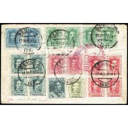 Graf Zeppelin A Argentina ED. 310, 312 [x2], 314 [x4], 315B [x4], 317 [x4], 318 [x2], 319 [x2], 321 [x5], 454