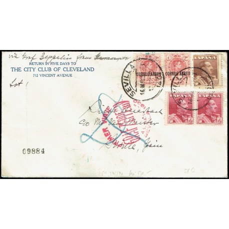 Graf Zeppelin A Estados Unidos ED. 296 [x2], 322 [x2], 323