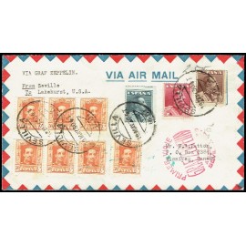Graf Zeppelin A Estados Unidos ED. 320 [x10], 321/323