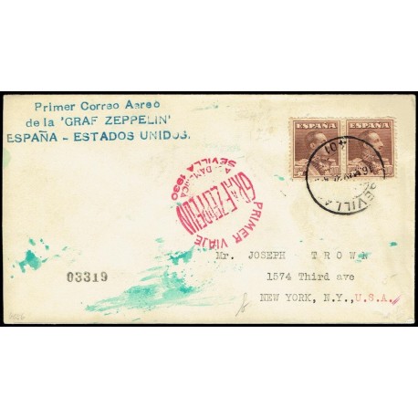 Graf Zeppelin A Estados Unidos ED. 323 [x2]
