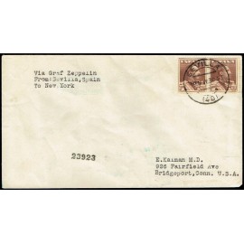 Graf Zeppelin A Estados Unidos ED. 323 [x2]