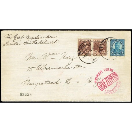 Graf Zeppelin A Estados Unidos ED. 323 [x2]