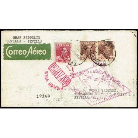Graf Zeppelin De Sevilla A Sevilla ED. 322, 323 [x2]