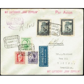 Graf Zeppelin No Recogido A Brasil ED. 494, 664, 667, 673 [x2]