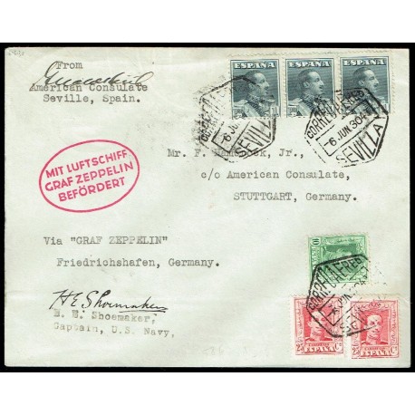 Graf Zeppelin A Alemania ED. 314, 317 [x2], 321 [x3]