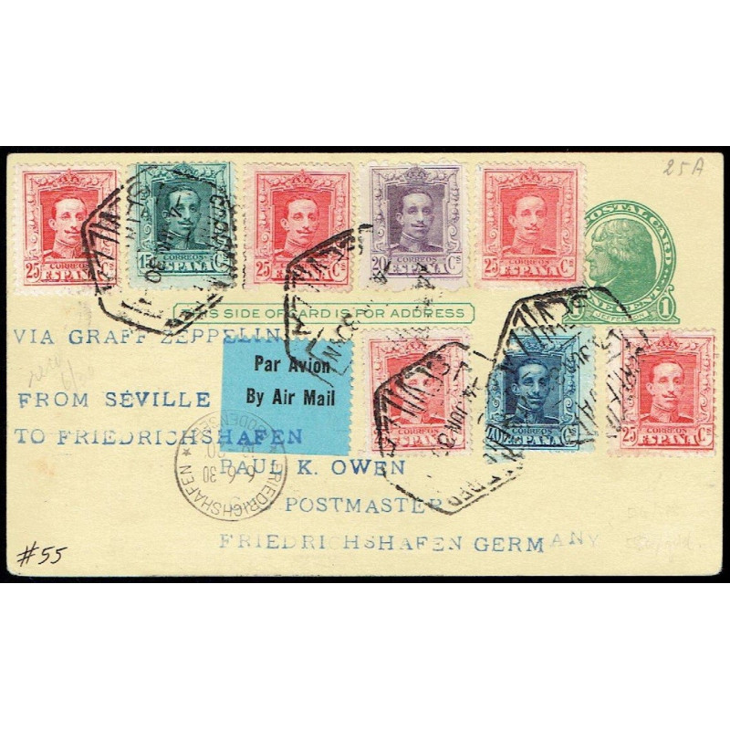 Graf Zeppelin A Alemania ED. 315/316, 317 [x5], 319
