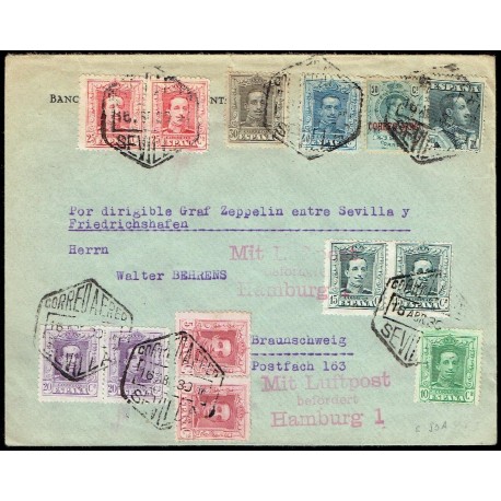 Graf Zeppelin No Recogido A Alemania ED. 295, 312 [x2], 314, 315B [x2], 316 [x2], 317 [x2], 318/319, 321