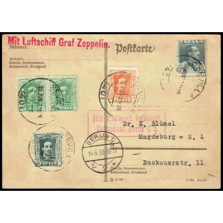 Graf Zeppelin No Recogido A Alemania ED. 314 [x2], 315B, 320/321