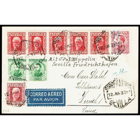 Graf Zeppelin No Recogido A Alemania ED. 599, 664 [x2], 667, 669 [x5]