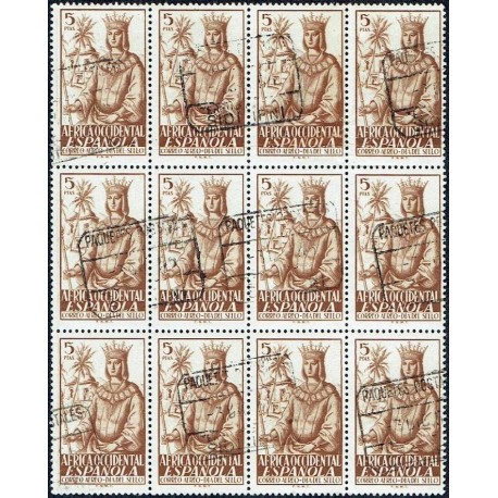 1949 ED. Spanish West Africa 2 us [x12]