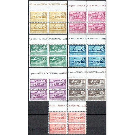 1951 ED. Spanisch Westafrika 20/26 ** [x4]