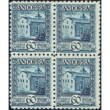 1935 ED. Andorra 40d ** [x4]