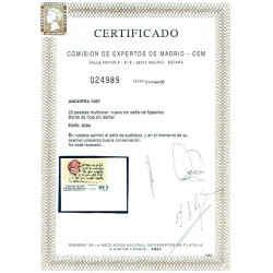 1987 ED. Andorra 202s **