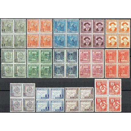 1948 ED. Andorra 45/58 ** [x4]