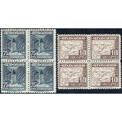 1948 ED. Andorra 45/58 ** [x4]